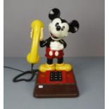 FIGÜRLICHES TELEFON "Micky Maus", 1970er Jahre, unter dem Stand bezeichnet "American