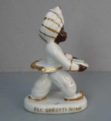 PORZELLANFIGUR / porcelain figure: "Der Sarotti - Mohr" (so auch bezeichnet / Originaltitel),