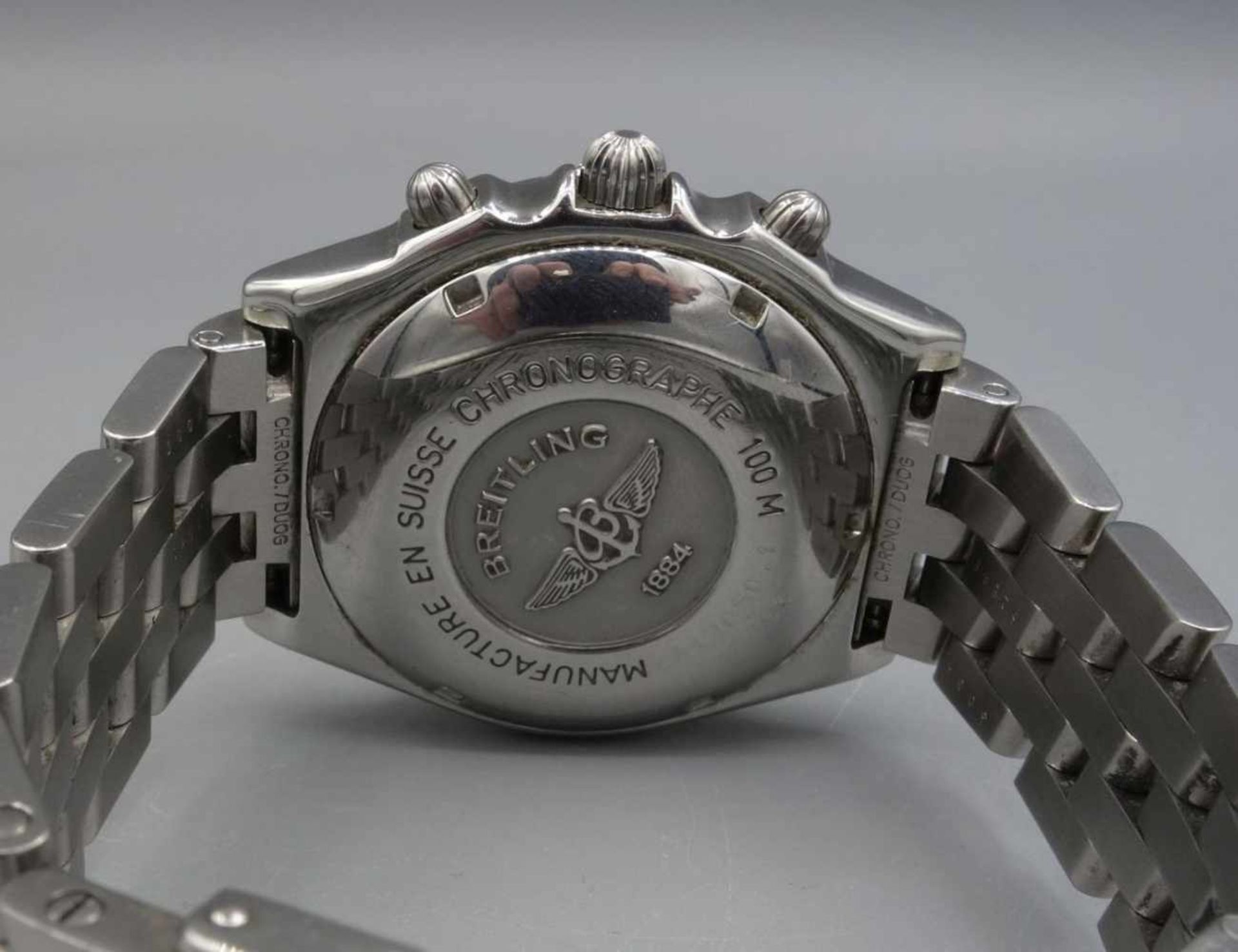 ARMBANDUHR: BREITLING CHRONOMAT 1884 / wristwatch, Automatik, Manufaktur Breitling SA / Schweiz. - Bild 4 aus 9