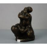 Jonk, Nic (Grootschermer 1928-1995 Alkmaar), Skulptur / sculpture "Mutter und Kind", Bronze,