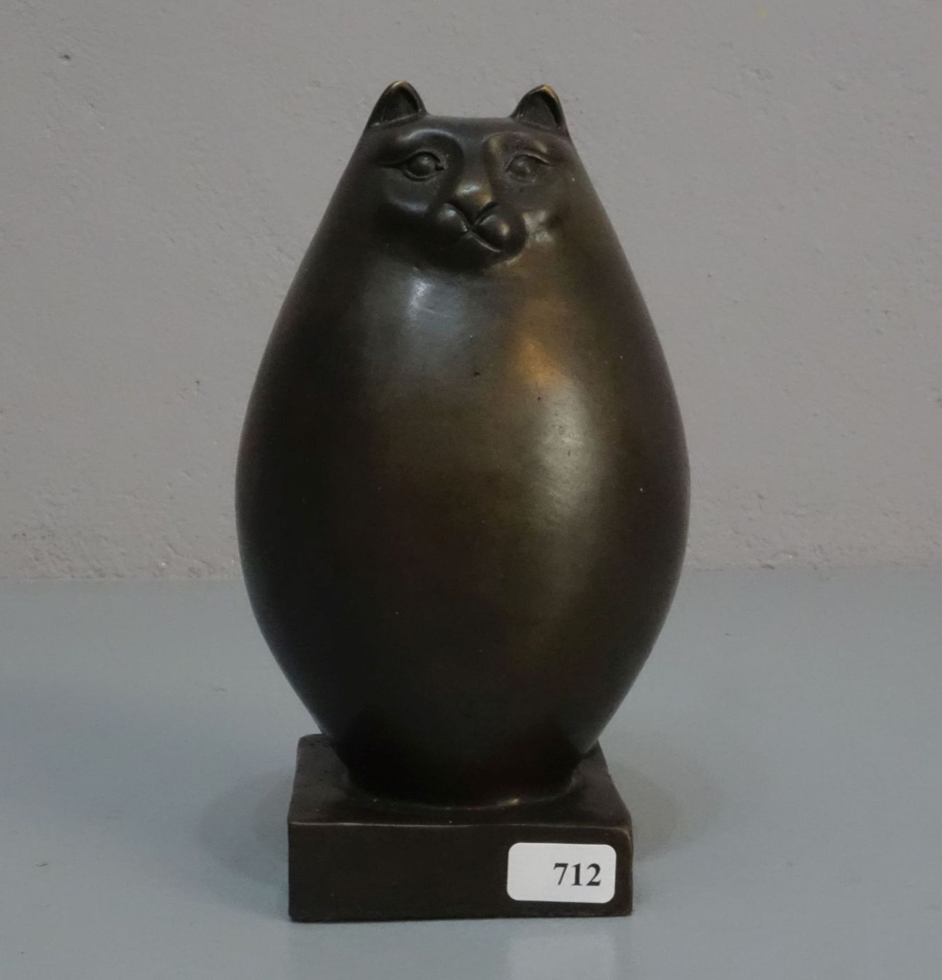 LOPEZ, MIGUEL FERNANDO (auch "Milo", geb. 1955 in Lissabon), Skulptur / sculpture: "Katze",