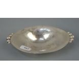 SILBERNE ART DÉCO - SCHALE, 833er Silber (30,5 g), Niederlande, Marke 1814-1953 und Jahresmarke "