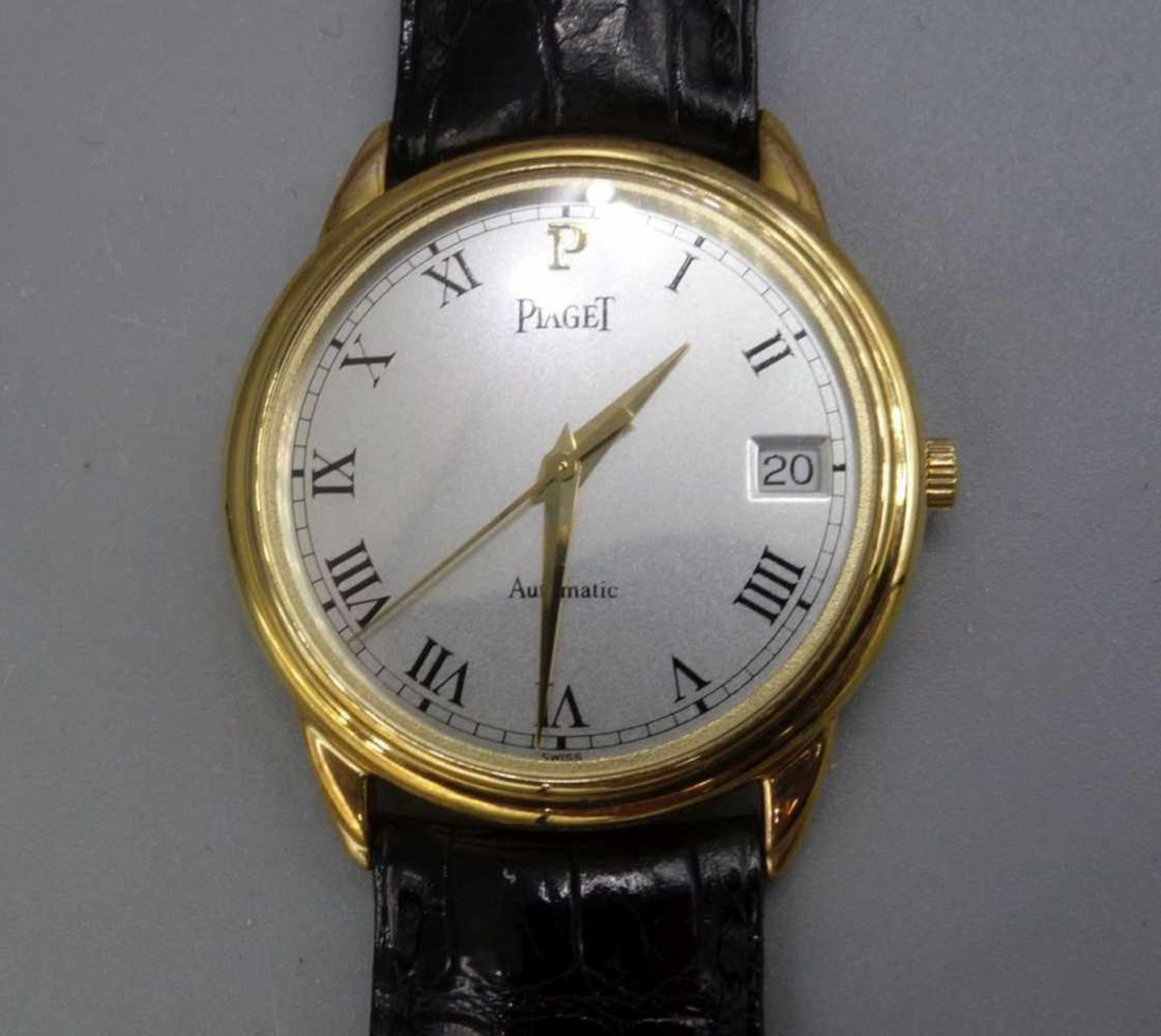 ARMBANDUHR: PIAGET GOUVERNEUR / wristwatch, Automatik, Manufaktur Piaget SA / Schweiz. Rundes - Image 2 of 8