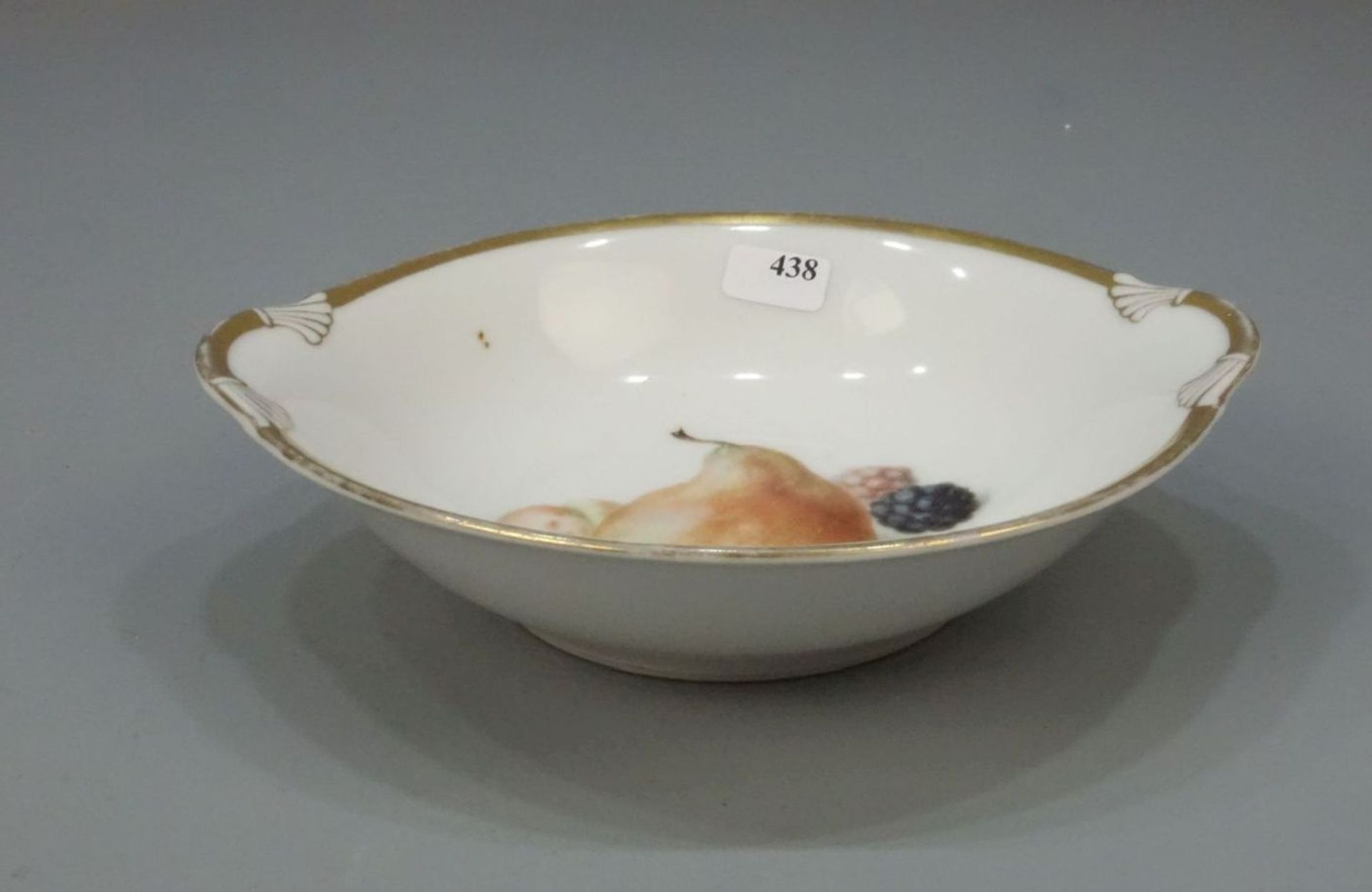 DESSERT-SCHALE / porcelain bowl, Porzellan, Thomas Bavaria, Marke 1908-1939. Runde Schale mit