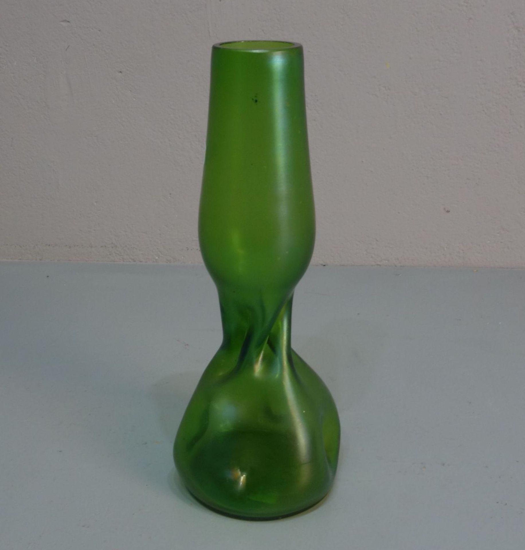 JUGENDSTIL - VASE / art nouveau vase, Glas, Böhmen, Glasfabrik Elisabeth / Elisabethenhütte: - Image 2 of 3