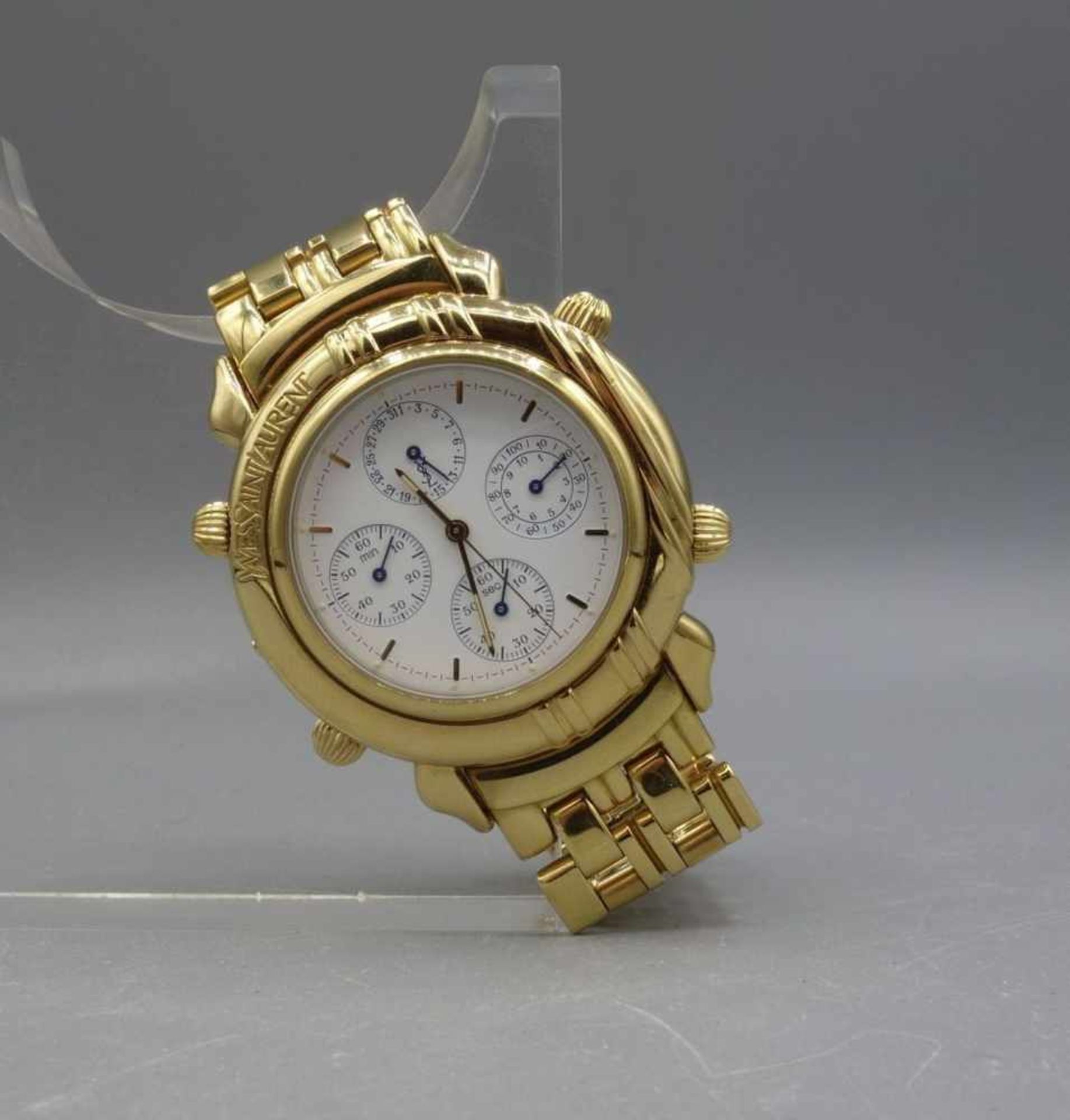 ARMBANDUHR / CHRONOGRAPH - YVES SAINT LAURENT / wristwatch, Quartz. Uhr aus der Yves Saint Laurent - Image 4 of 7