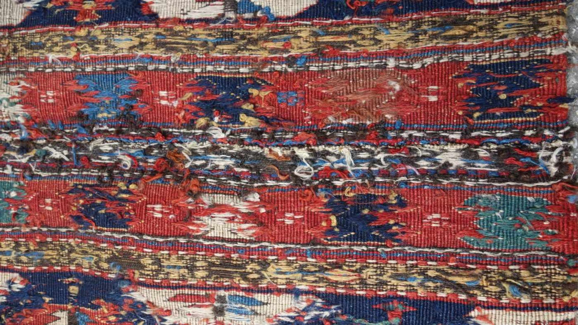 MAFRASCH / TASCHE / NOMADEN TEPPICH / rug, um 1880, Kaukasus, Nadelarbeit, Sammlerstück. Teppich - Image 5 of 5