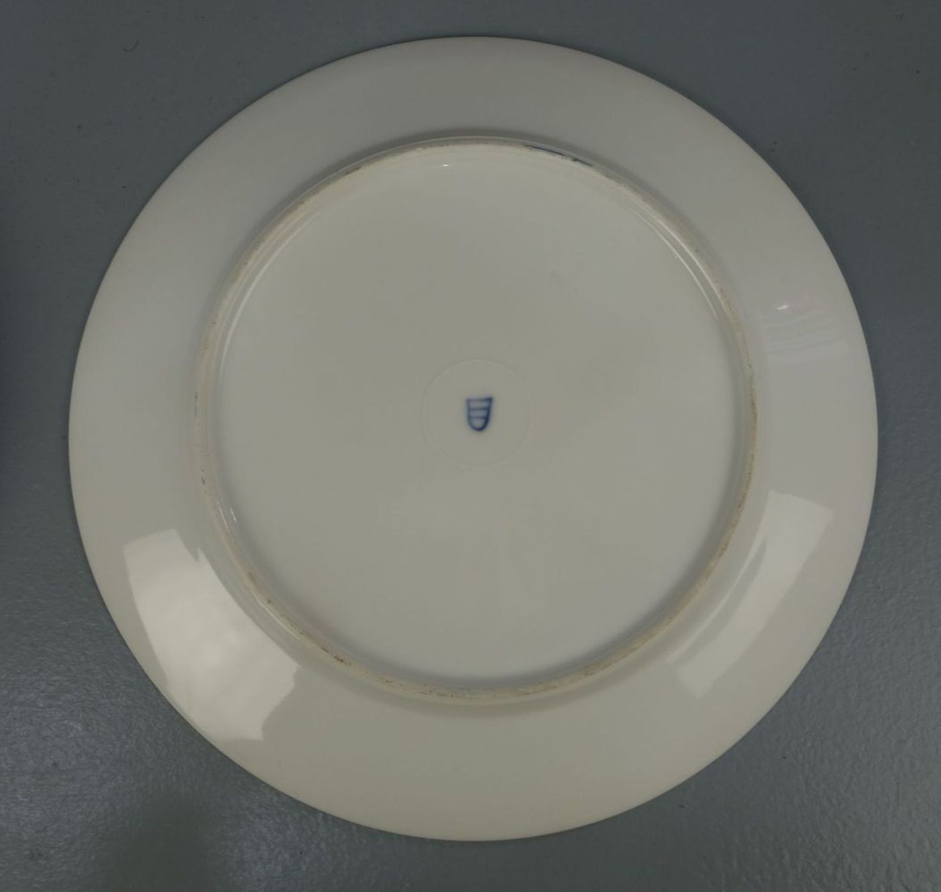 PAAR TELLER MIT PAPAGEIENMOTIV / ZIERTELLER / two porcelain plates with parrots, Porzellan, wohl - Bild 4 aus 5