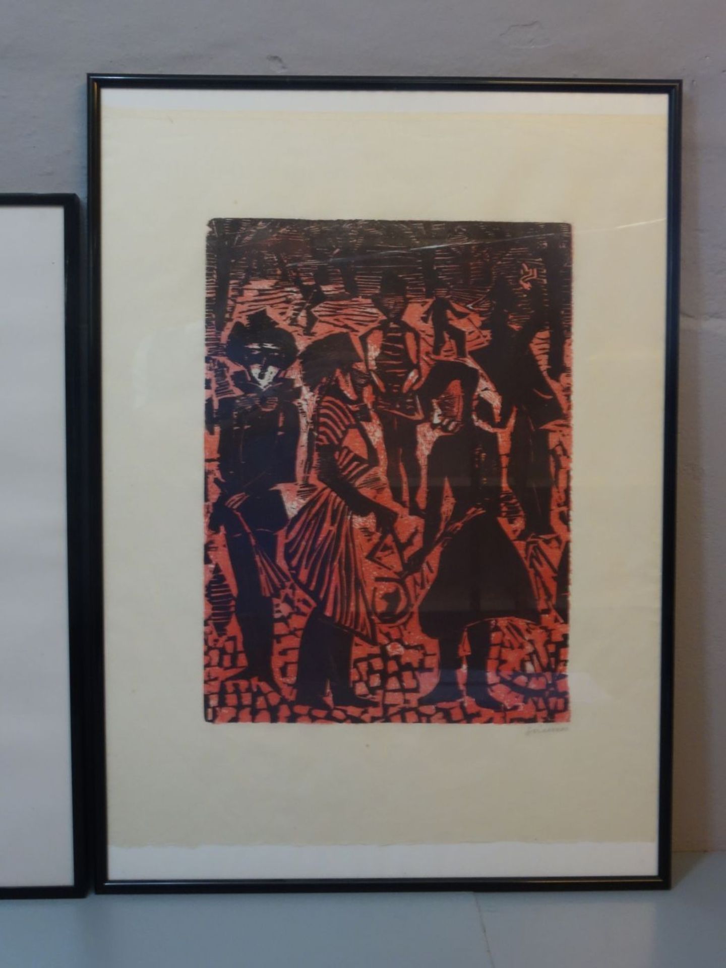 GRIMM, WILLEM (Eberstadt 1904-1986 Hamburg), drei Holzschnitte / woodcuts: "Rummelpott-Szenen" auf - Bild 3 aus 6