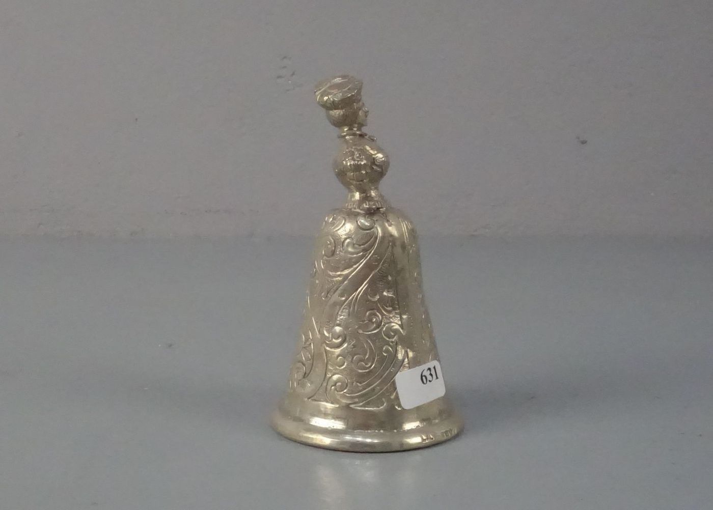 TISCHGLOCKE / table bell, England, London 1897, Silber (106,5 g). Viktorianische Tischglocke in - Bild 2 aus 5