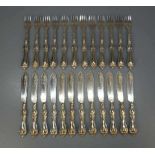 VERSILBERTES SPEISEBESTECK "Barock" / silver plated cutlery, WMF - Württembergische