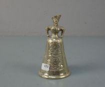 TISCHGLOCKE / table bell, England, London 1897, Silber (106,5 g). Viktorianische Tischglocke in