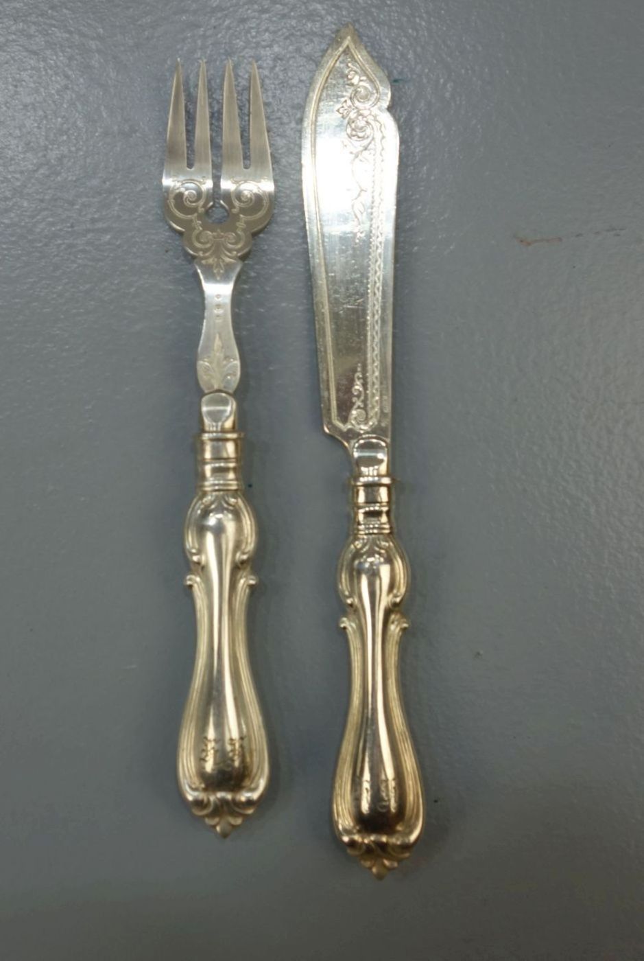 VERSILBERTES SPEISEBESTECK "Barock" / silver plated cutlery, WMF - Württembergische - Bild 3 aus 4