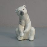 FIGUR: "Eisbär" / porcelain figure: "ice bear", Porzellan, Manufaktur Lladro, Spanien, unter dem