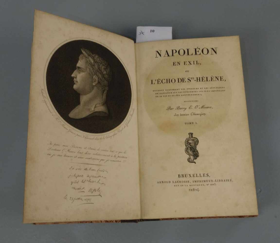 BÜCHER "NAPOLÉON EN EXIL": "Napoléon en Exil, ou l'echo des St.-Héléne, ouvrage contenant les - Image 3 of 3
