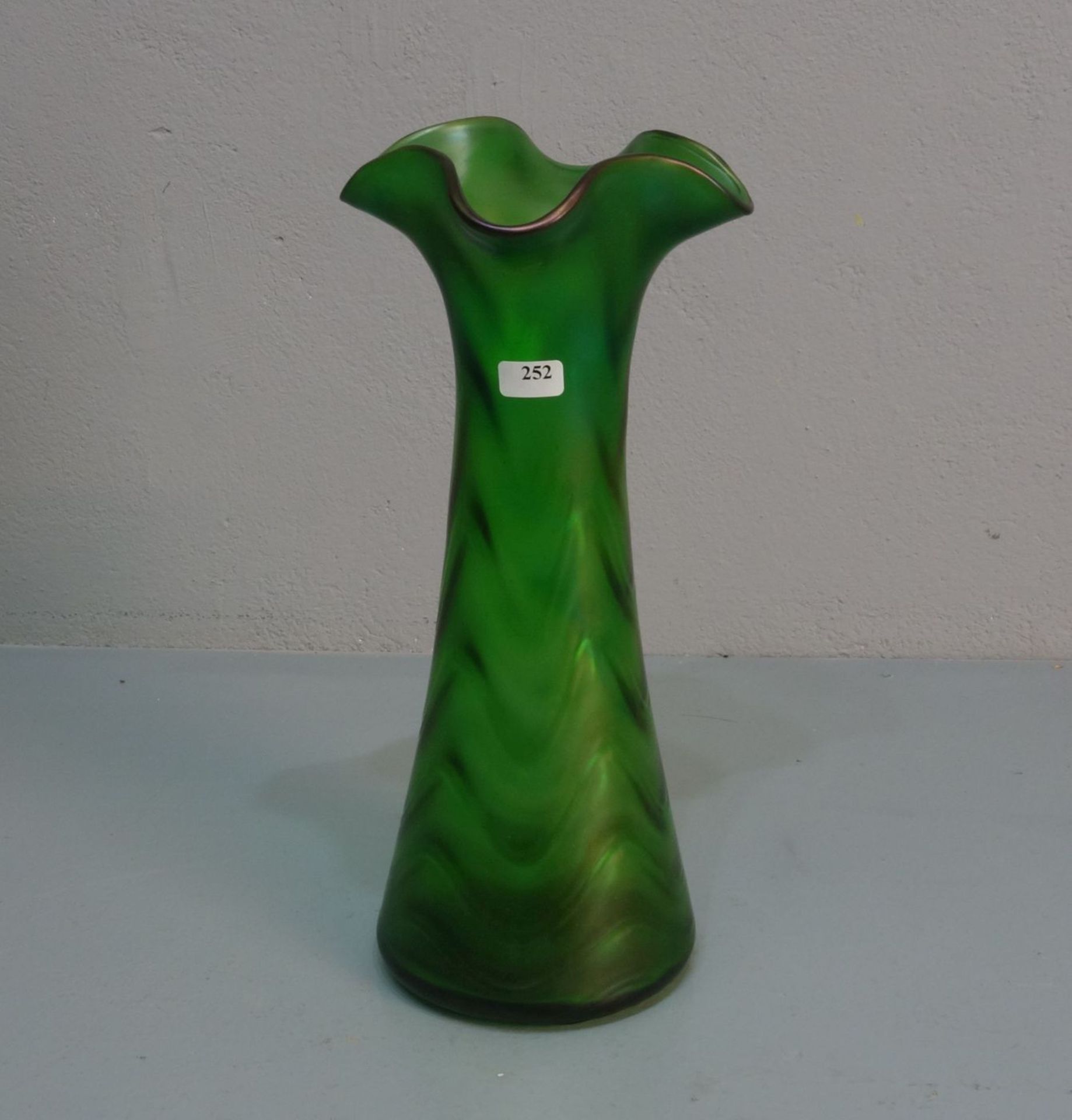 JUGENDSTIL - VASE / art nouveau vase, Glas, Böhmen, Glasfabrik Elisabeth / Elisabethenhütte: