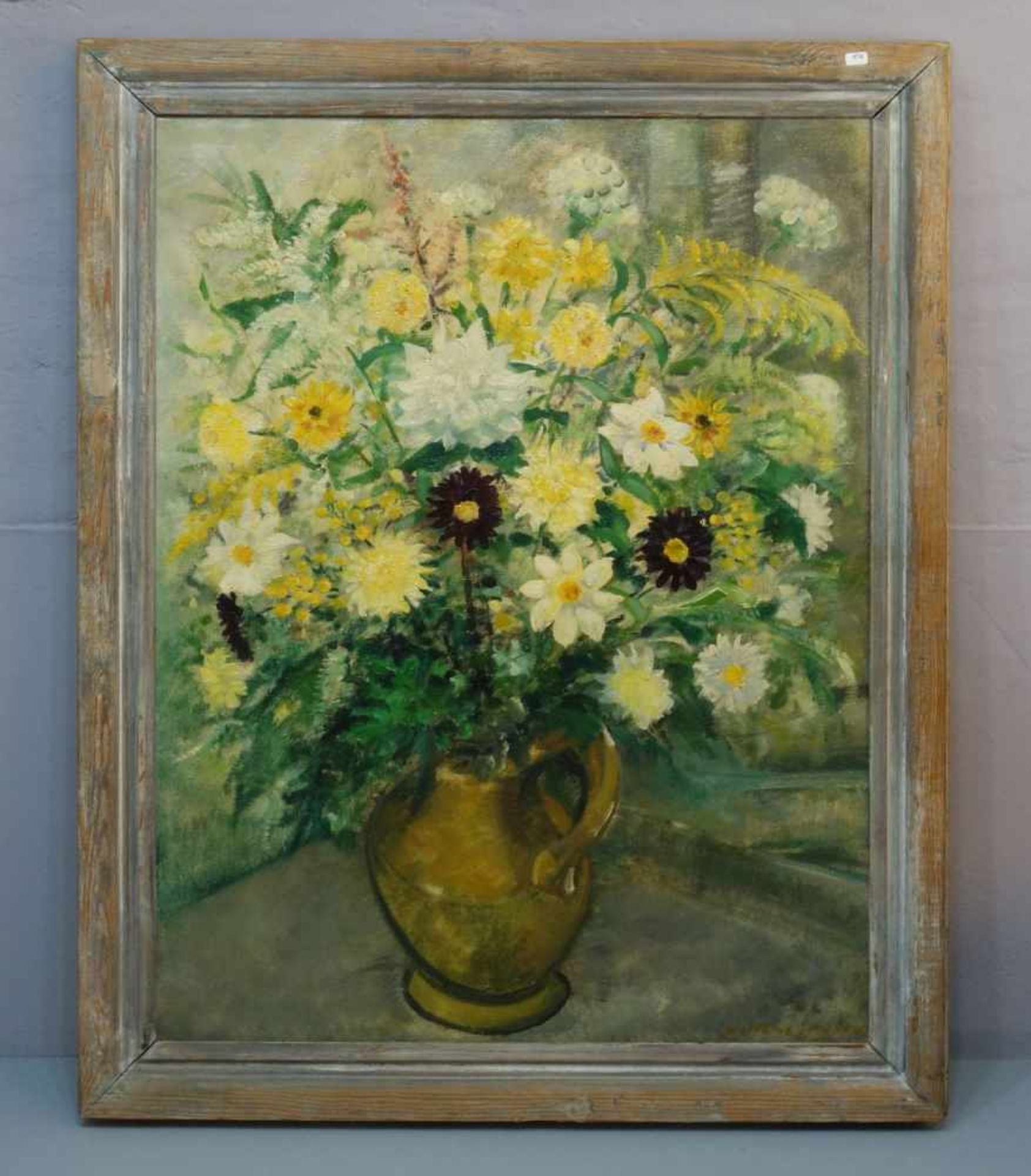 MEINE JANSEN, JAN (Meppel 1908-1994 Driebergen), Gemälde / painting: "Blumenstillleben", Öl auf