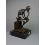 LOPEZ, MIGUEL FERNANDO (auch "Milo", geb. 1955 in Lissabon), Skulptur / sculpture: "Skelett als