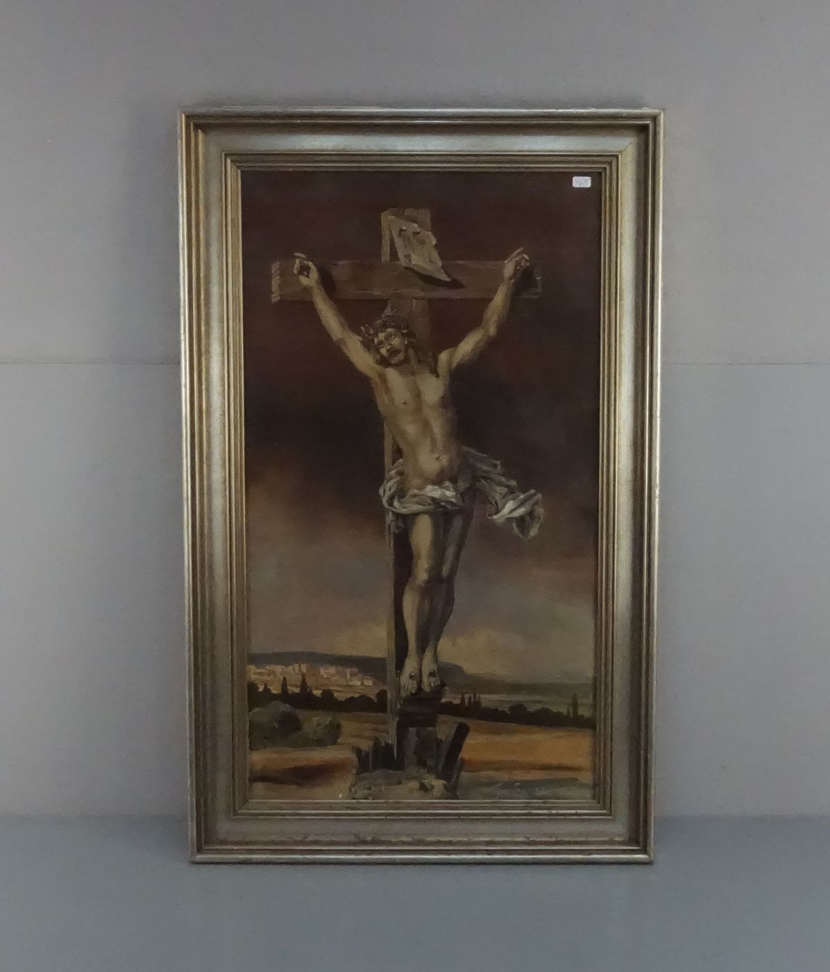 ERHARD, TONI (Süddeutscher Maler des 19./20. Jh.), Gemälde / painting: "Kreuzigungsszene",