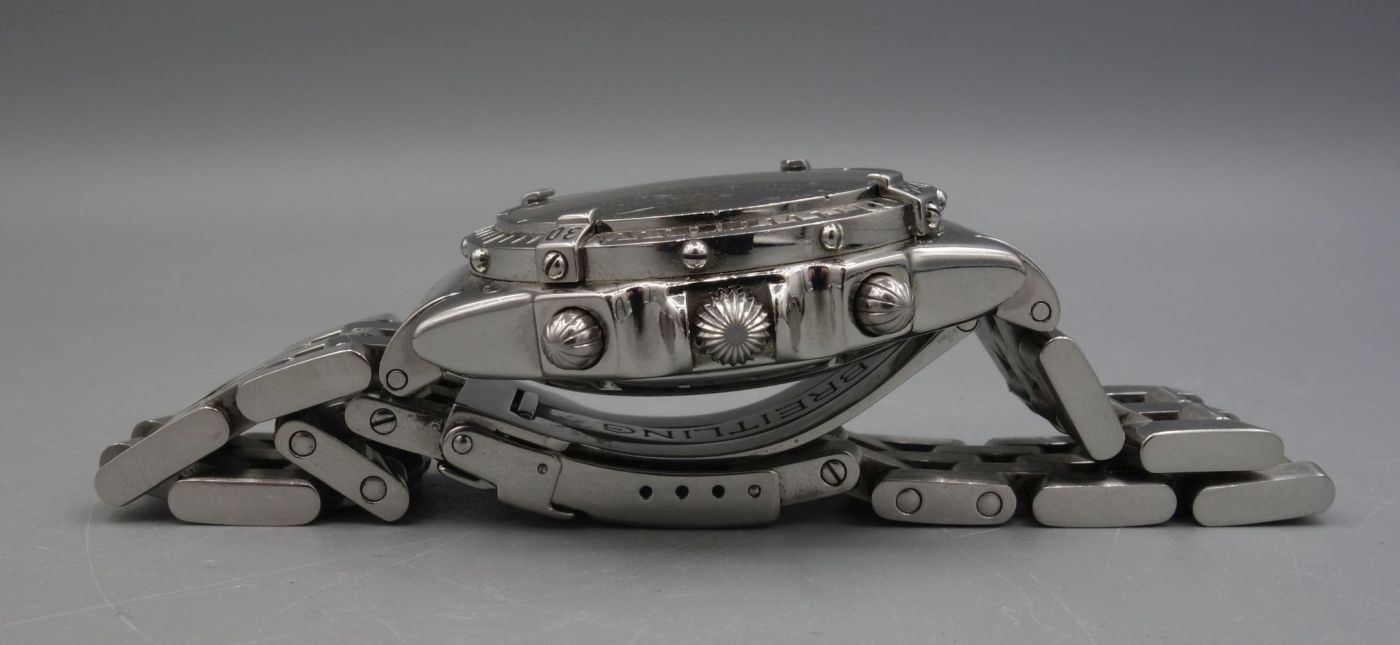 ARMBANDUHR: BREITLING CHRONOMAT 1884 / wristwatch, Automatik, Manufaktur Breitling SA / Schweiz. - Image 5 of 9
