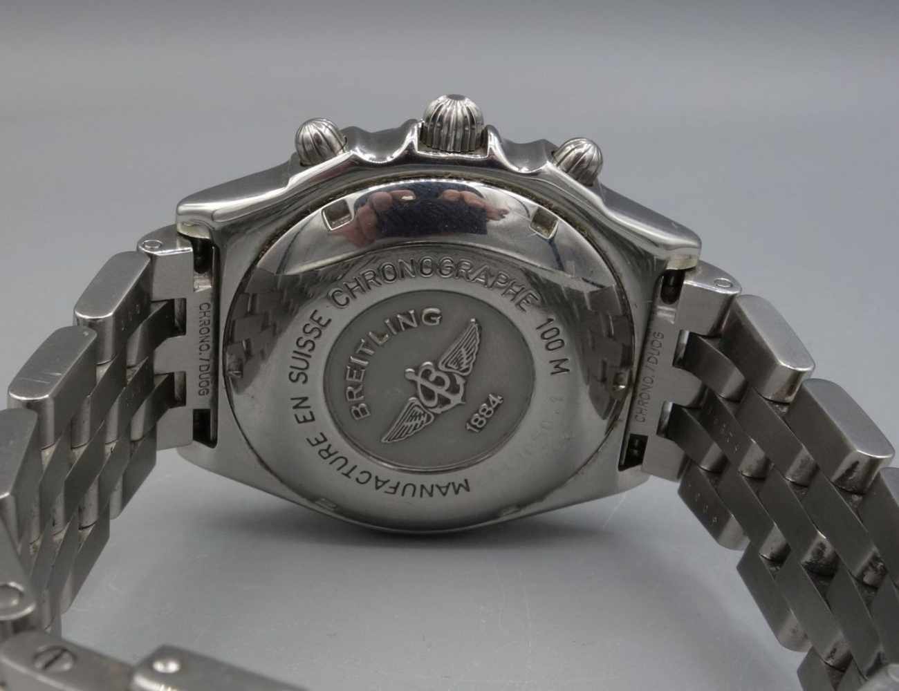 ARMBANDUHR: BREITLING CHRONOMAT 1884 / wristwatch, Automatik, Manufaktur Breitling SA / Schweiz. - Image 4 of 9