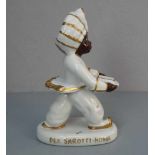 PORZELLANFIGUR / porcelain figure: "Der Sarotti - Mohr" (so auch bezeichnet / Originaltitel),