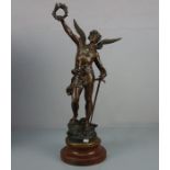 MOREAU, LOUIS (1883-1952), Skulptur / sculpture: "Triumph - Allegorie des Sieges", mehrfarbig