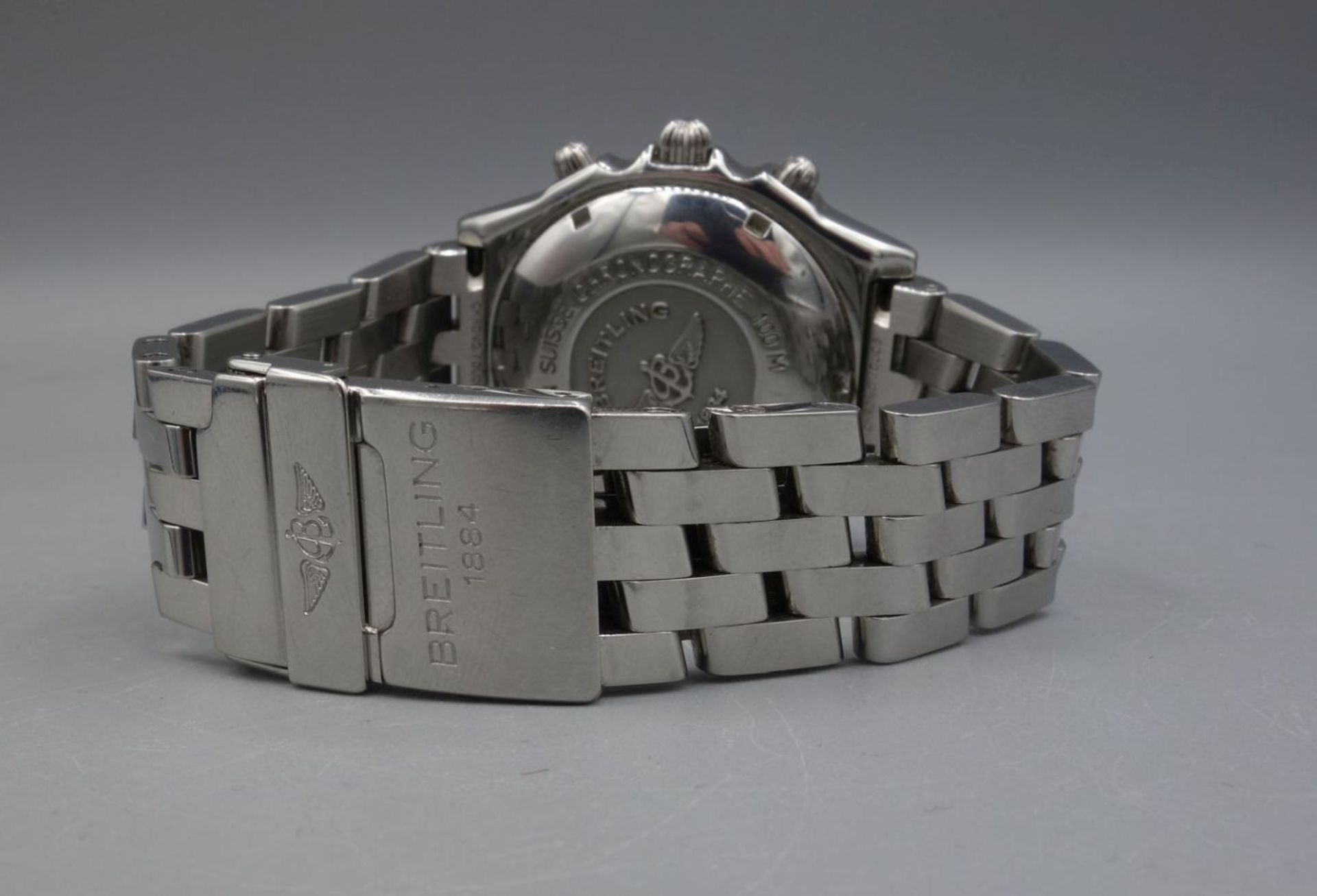 ARMBANDUHR: BREITLING CHRONOMAT 1884 / wristwatch, Automatik, Manufaktur Breitling SA / Schweiz. - Image 7 of 9