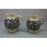 PAAR JUGENDSTIL KRÜGE / KANNEN unterschiedlicher Größe / art nouveau ceramic jugs, Keramik,