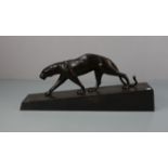 BRONZEFIGUR "SCHLEICHENDER PANTHER"