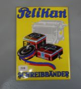 EMAILLESCHILD "PELIKAN SCHREIBBÄNDER"