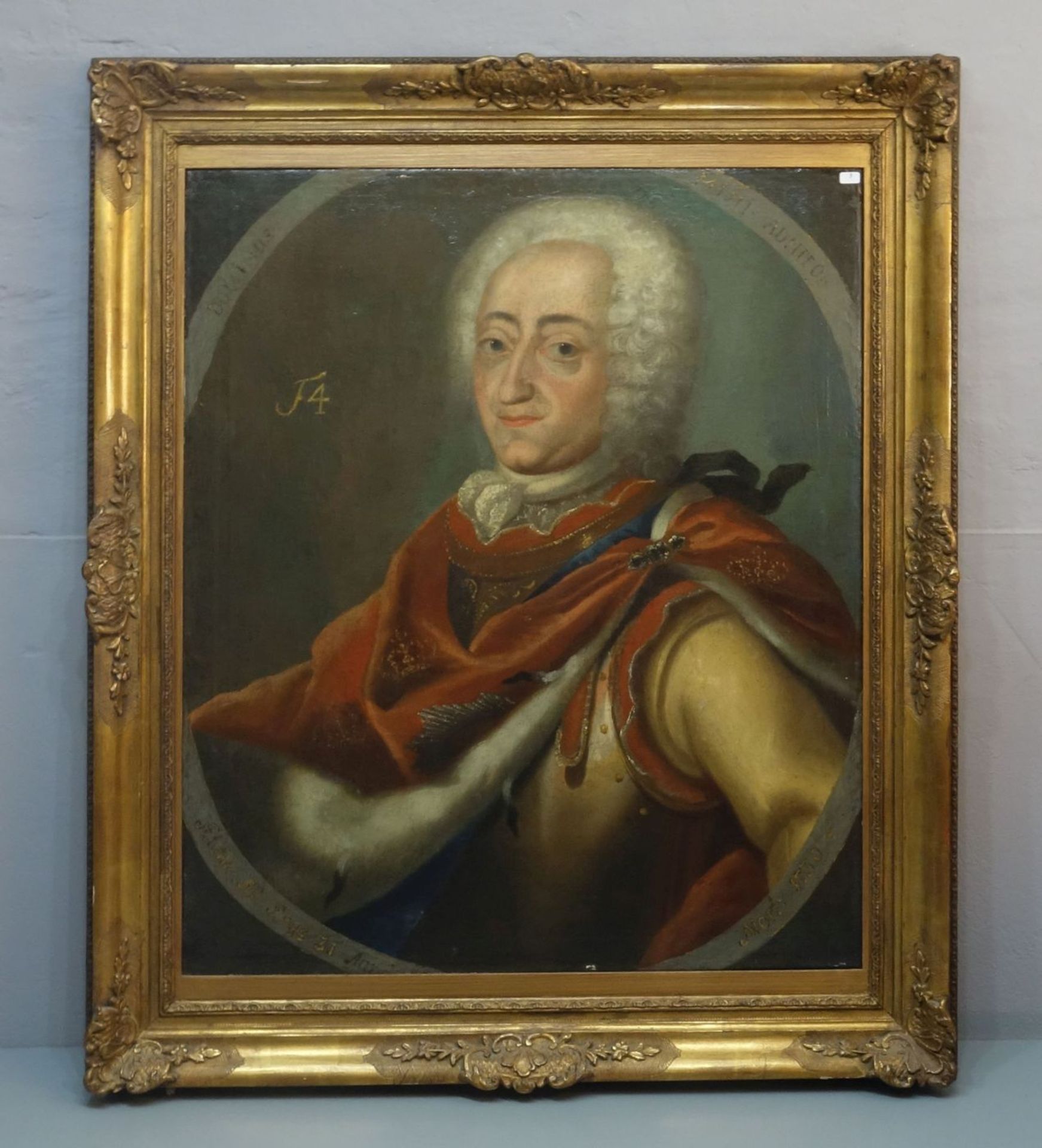 BAROCKES HERRSCHERPORTRÄT: "BILDNIS FREDERK IV"