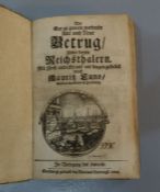 BUCH ZUM GELDWESEN VON 1702