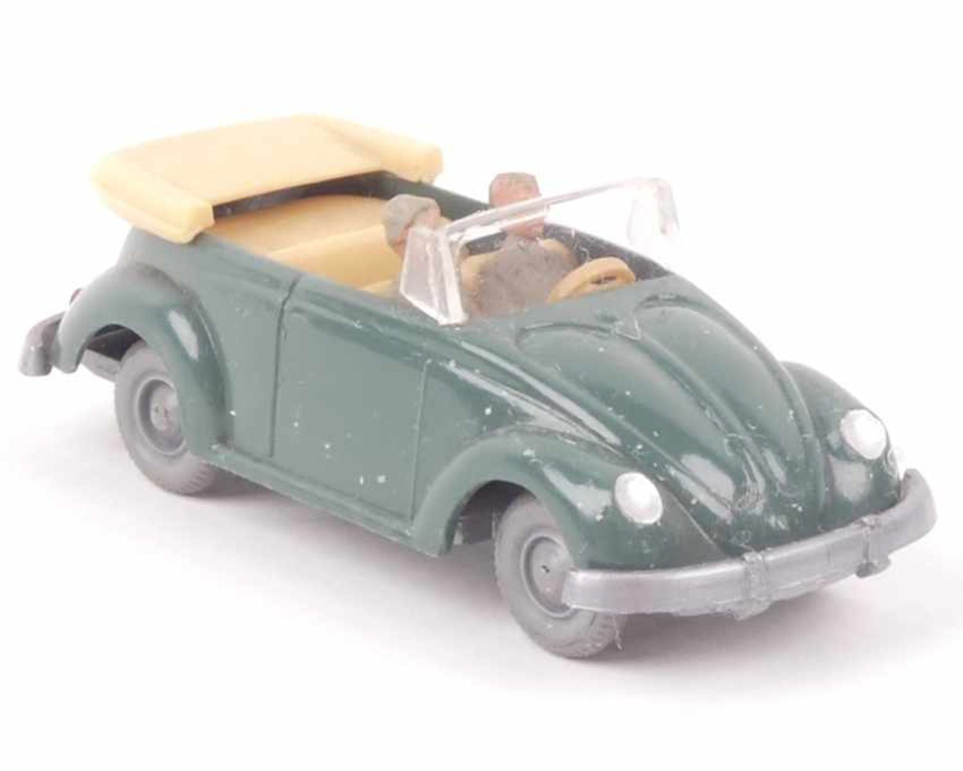 Wiking VW Käfer Cabrio h'patinagrün 33/6x, IE h'beige, sehr gut bis neuwertig