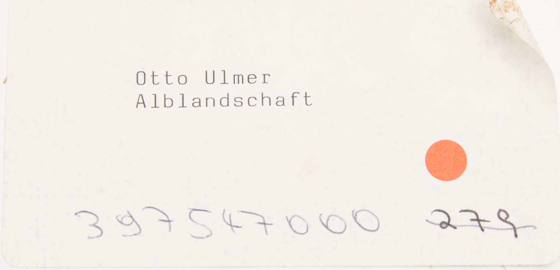 OTTO ULMER, Alblandschaft, Öl/Hartfaserplatte, 20. Jh.< - Bild 4 aus 4