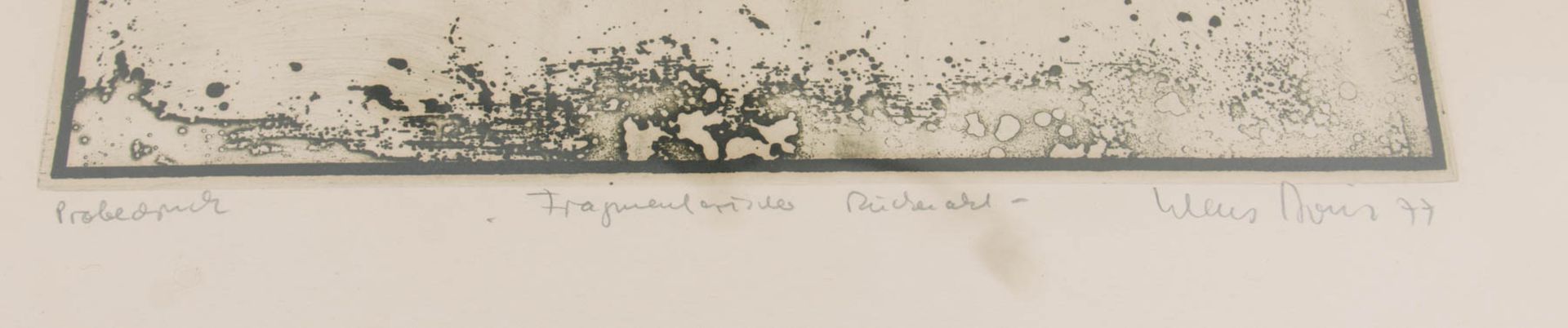 KLAUS BÖTTGER, Fragmentarischer Rückenakt, Radierung, Deutschland 1977<b - Bild 2 aus 3