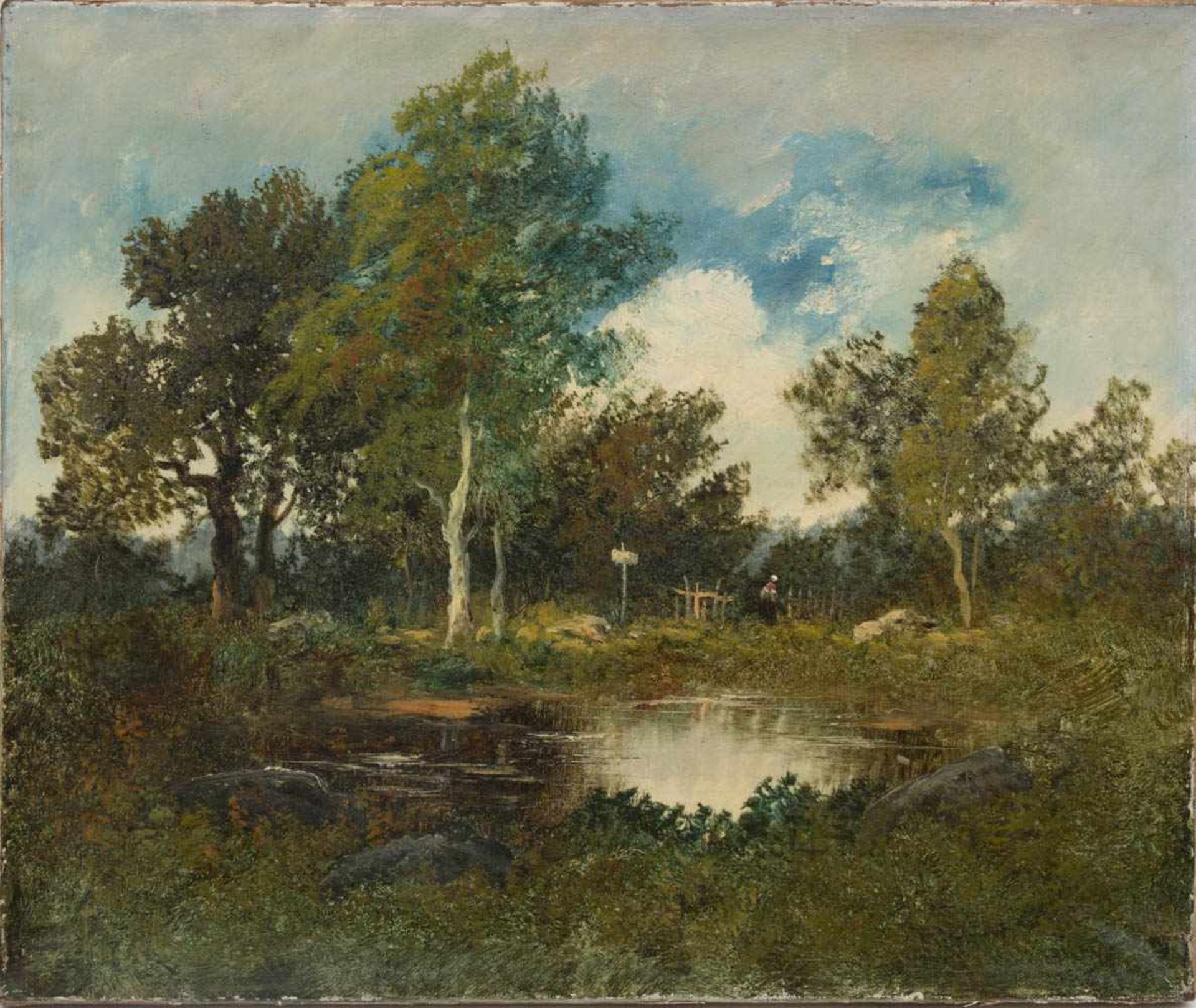 JOHAN ANKER, Landschaft mit See, Öl/Lw, 20. Jh<