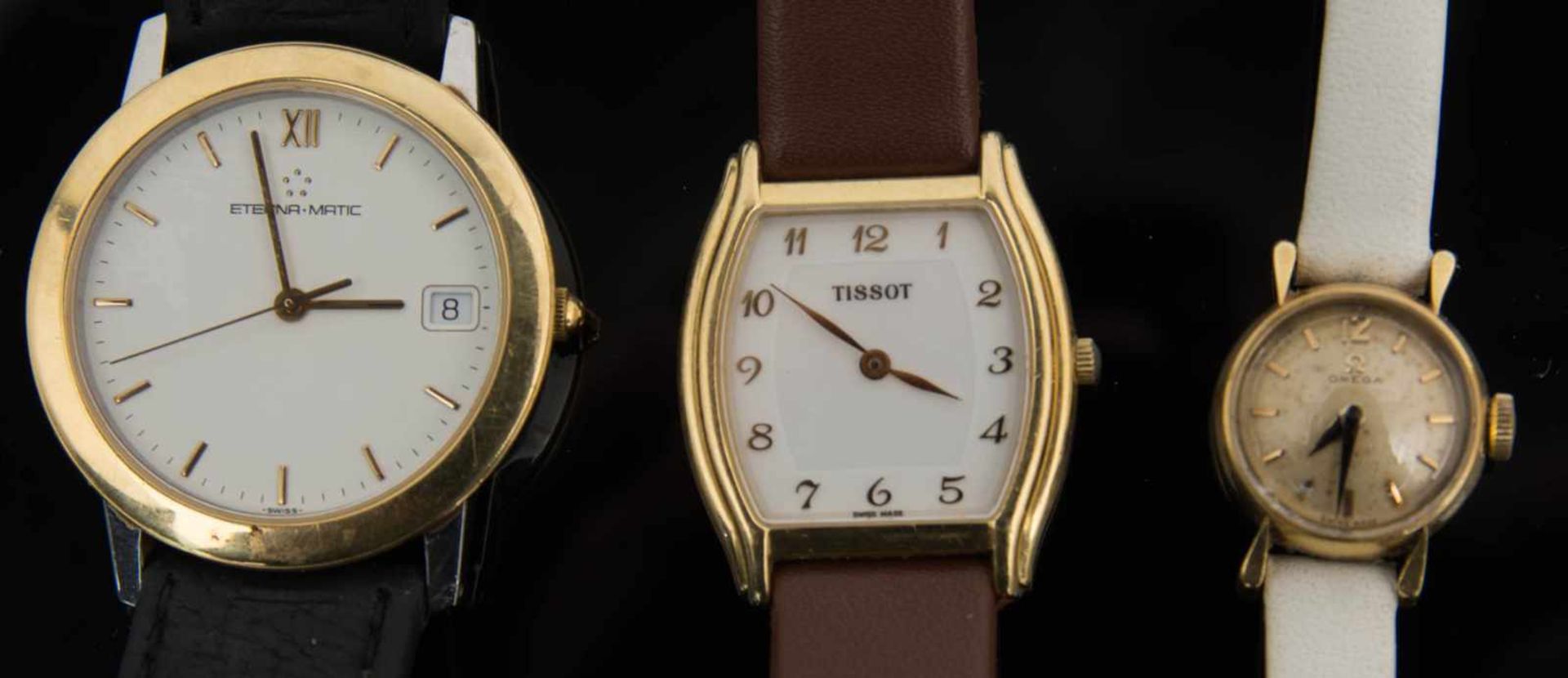 KONVOLUT VON 3 UHREN , Tissot, Omega, Eterna-Matic. - Image 3 of 4