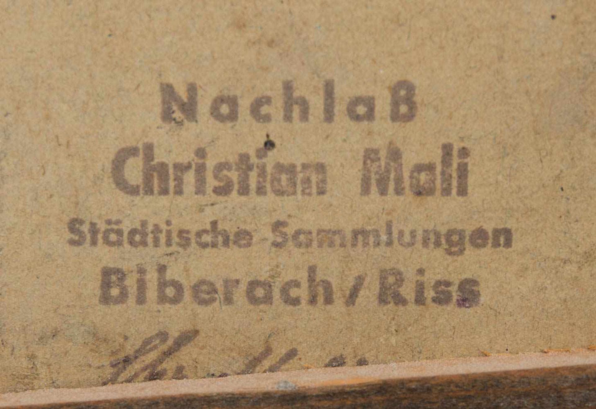 ATTRIBUTIERT CHRISTIAN MALI, Am Chiemsee, Öl/Platte, 19. Jh< - Bild 3 aus 3