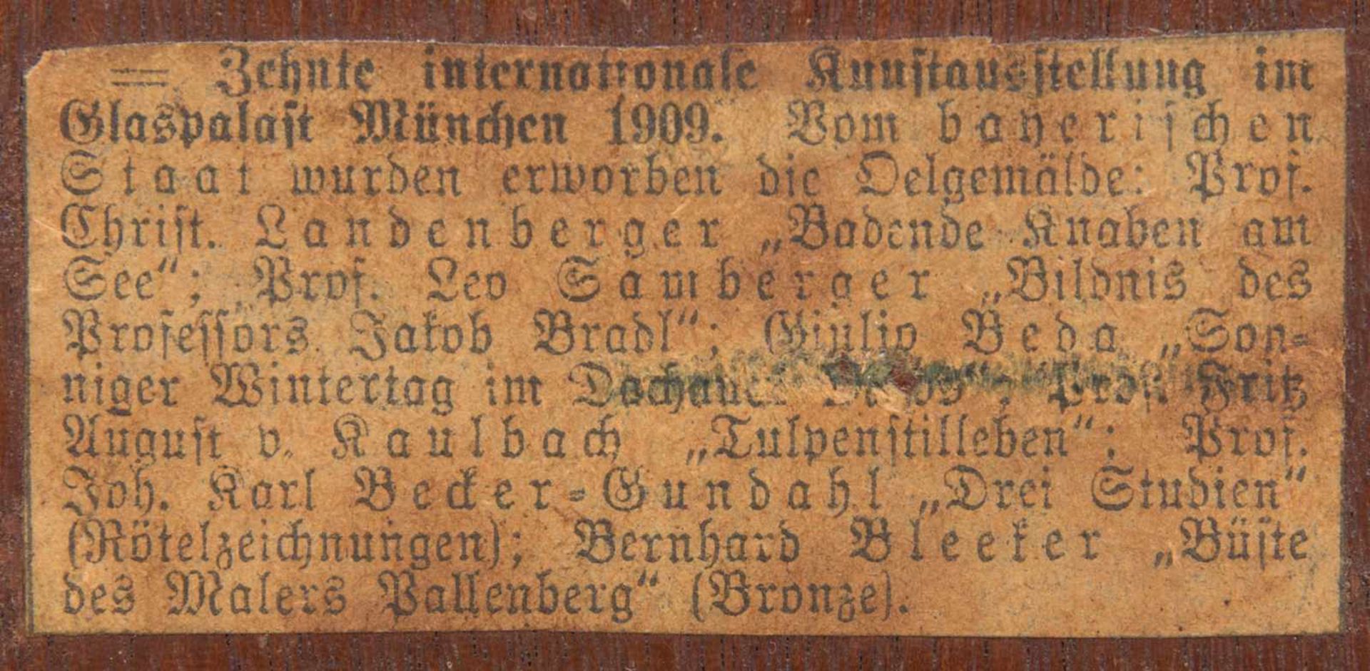 GIULIO BEDA, Der Beobachter auf dem Balkon, Öl/Holz, 19./20. Jh< - Bild 4 aus 4