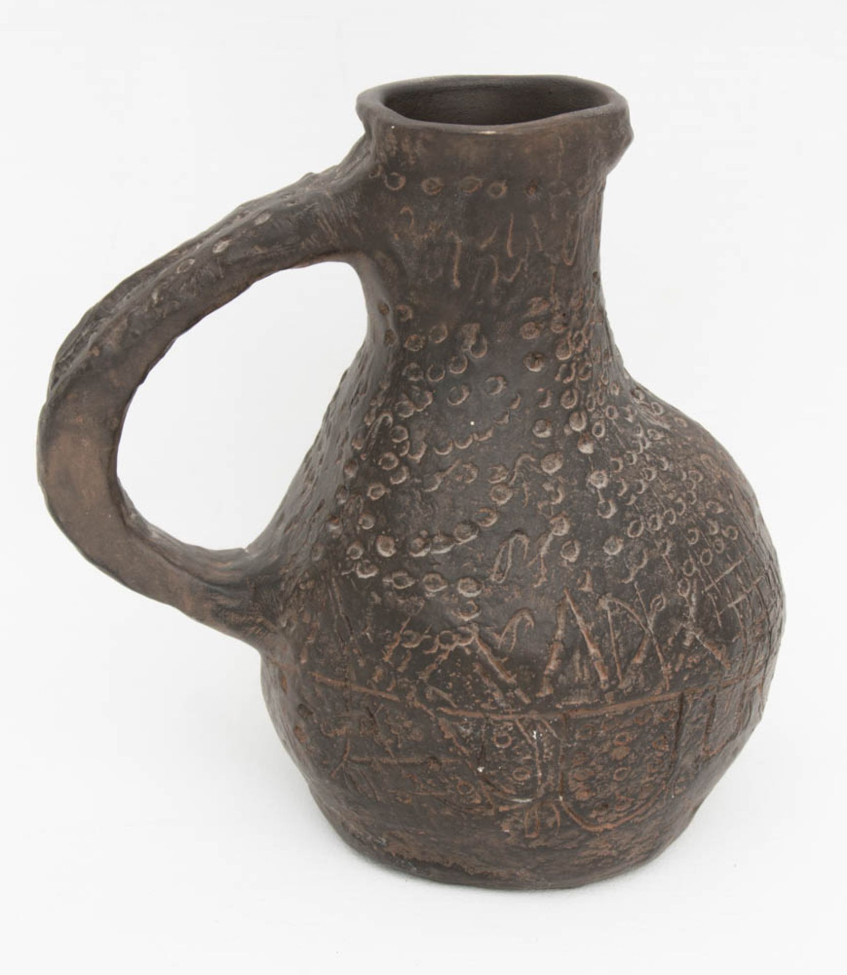 Vier Kannen, Zinn, Keramik, Kupfer. - Image 2 of 12