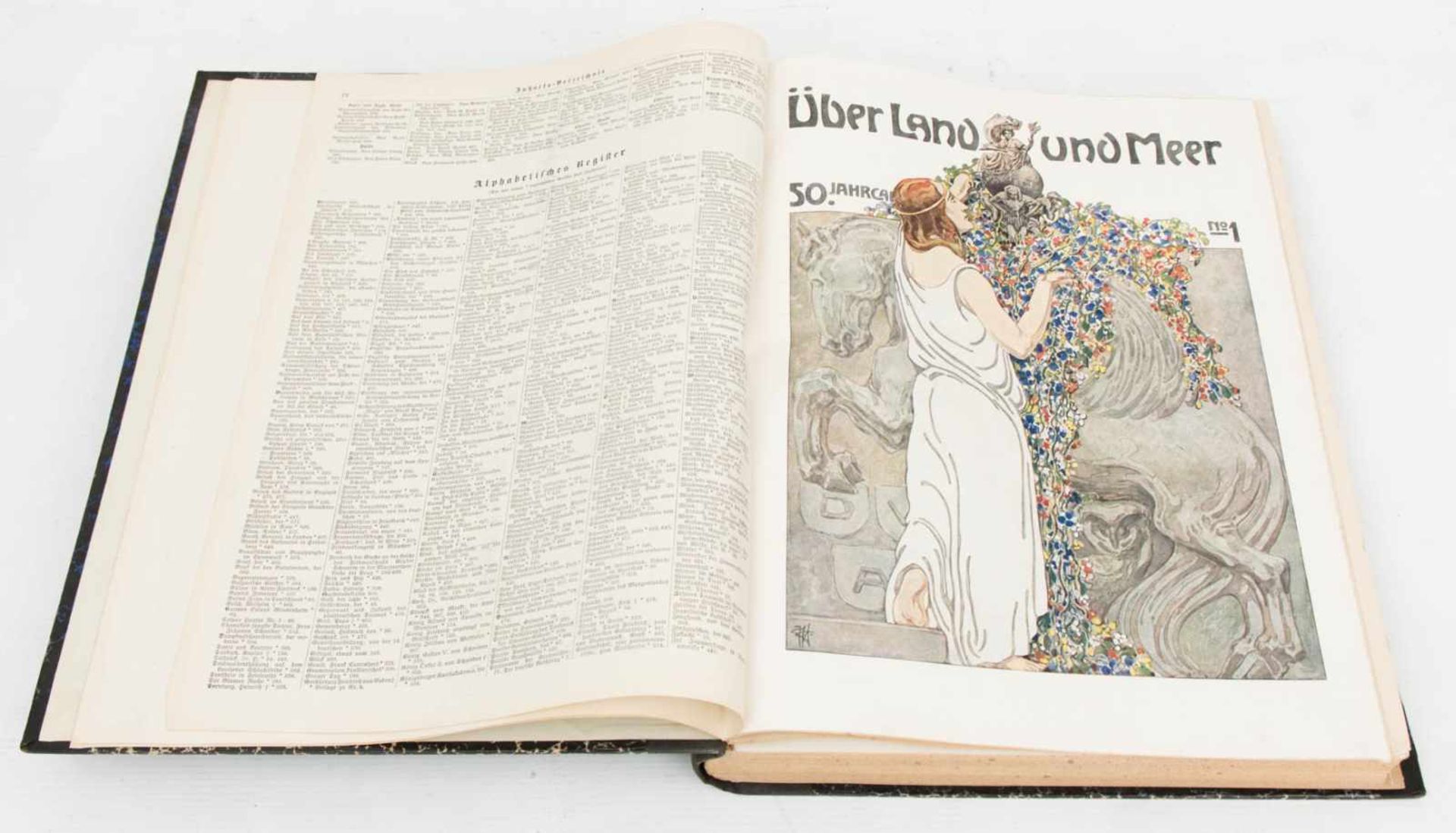 Über Land und Meer, Deutsche Verlagsanstalt Stuttgart, Ausgabe 1908. - Image 3 of 3