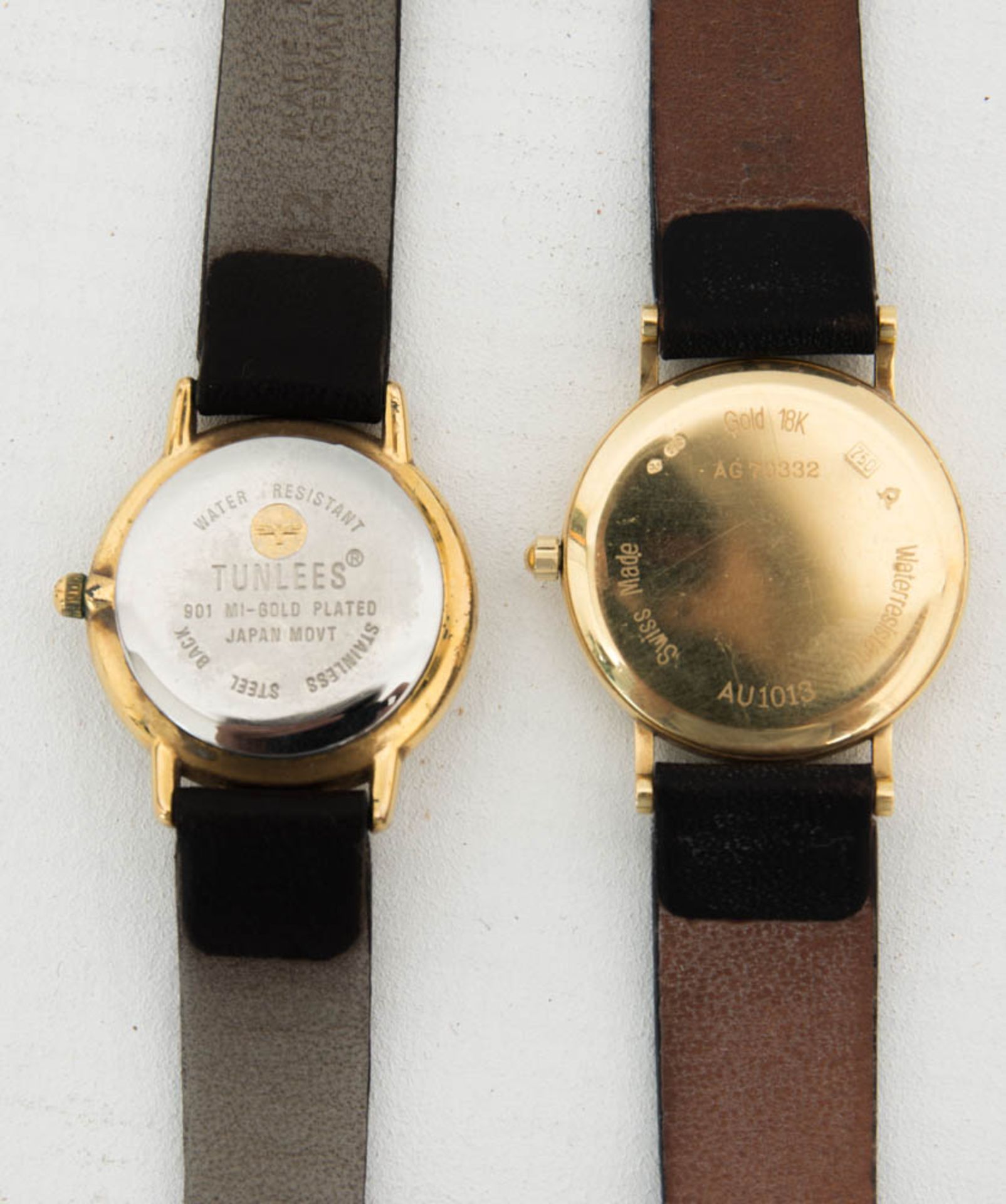 Zwei Damenarmbanduhren, Maurice Lacroix le Classic 18 K Gelbgold und Tunlees Uhr vergoldet. - Image 4 of 6