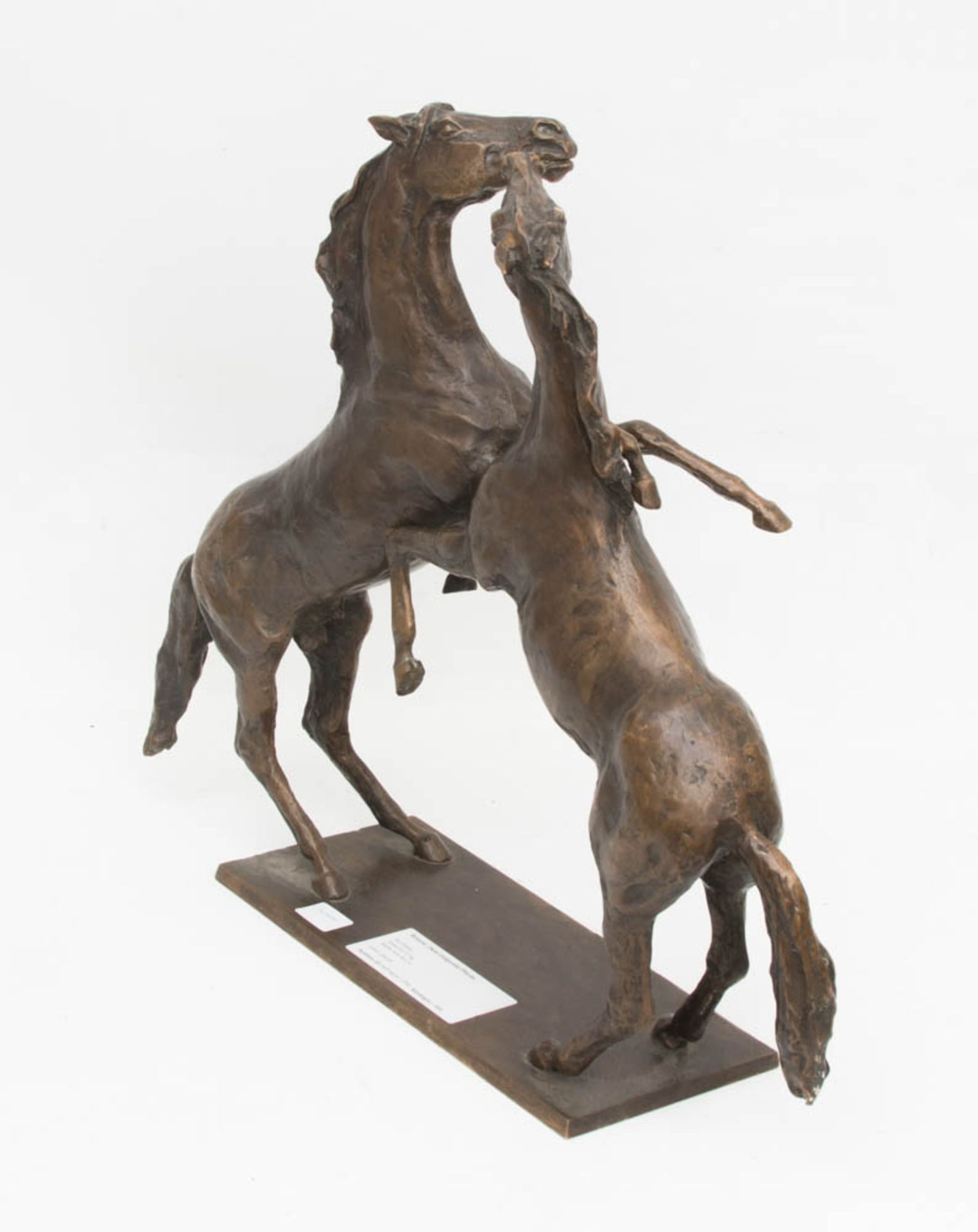 Ingo Koblischek, Bronze, Zwei steigende Pferde. Deutschland 20 Jh. - Bild 5 aus 5