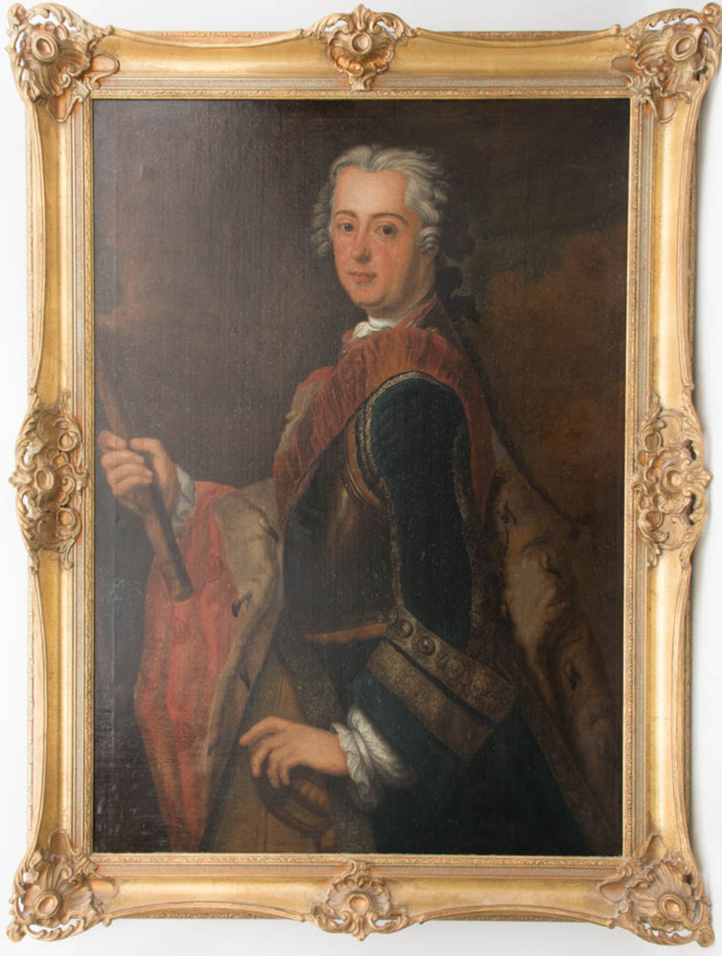 Portrait Friedrichs des Großen in Rüstung, Öl/Leinwand, Deutschland 18. Jh.