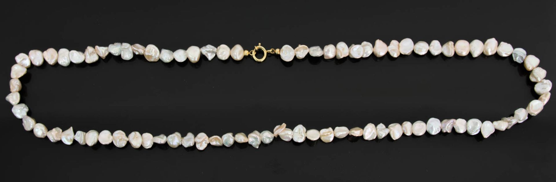 Konvolut von drei prächtigen Perlenketten, 14K und Sterlin Schließe. - Bild 4 aus 4