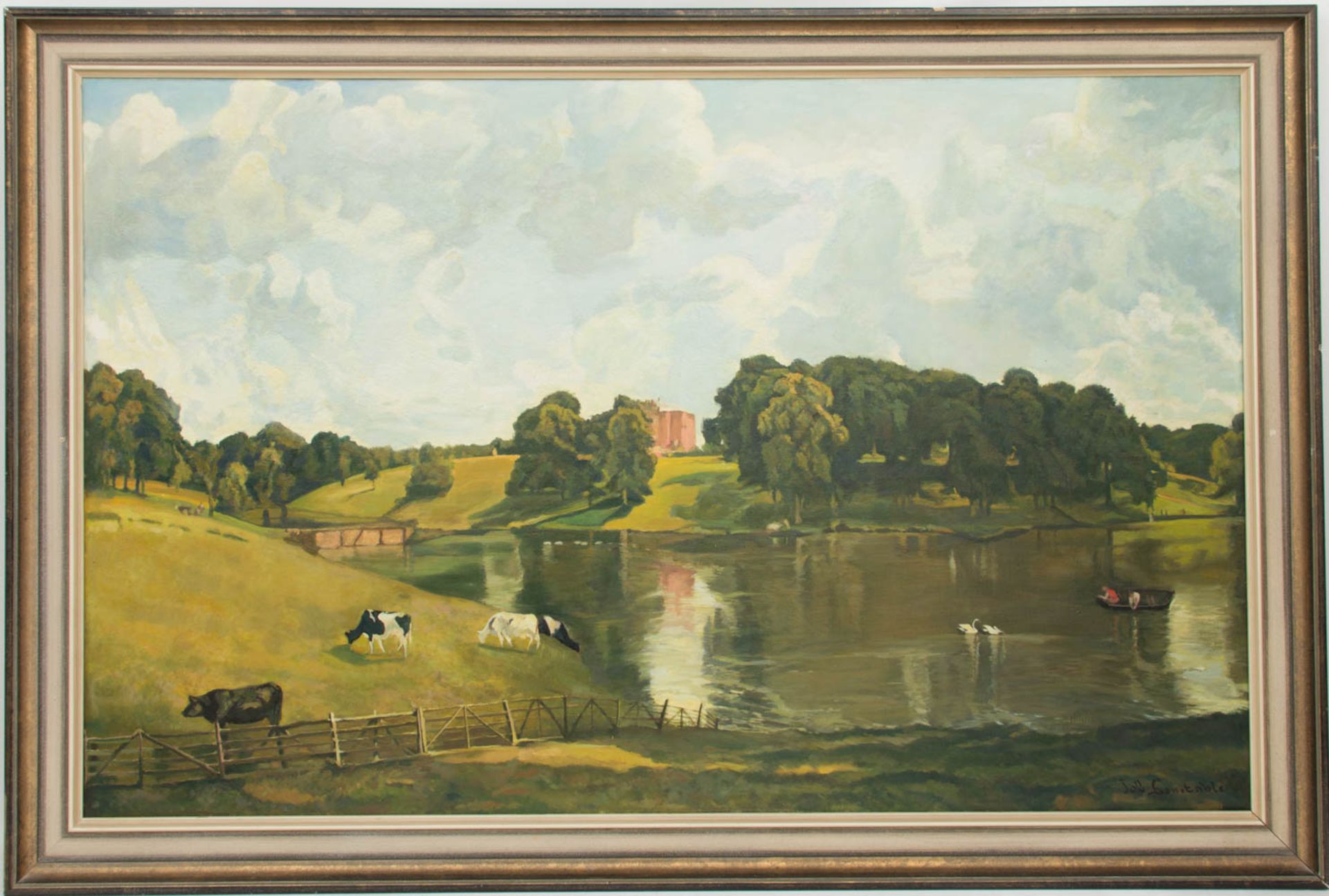 Signiert John Constable, Wivenhoe Park, Essex, Öl/Leinwand, 20. Jh.