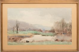 Fritz Ketz, Seelandschaft, Aquarell/Bütte, Deutschland 20. Jh.