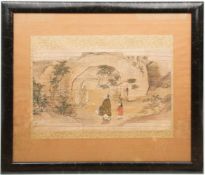 Japanische Büttenmalerei, 19. Jh.