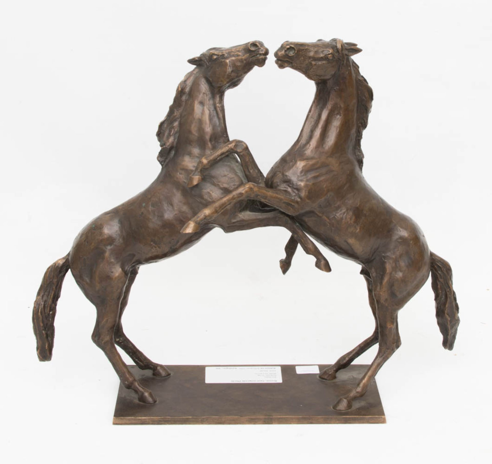 Ingo Koblischek, Bronze, Zwei steigende Pferde. Deutschland 20 Jh. - Bild 3 aus 5